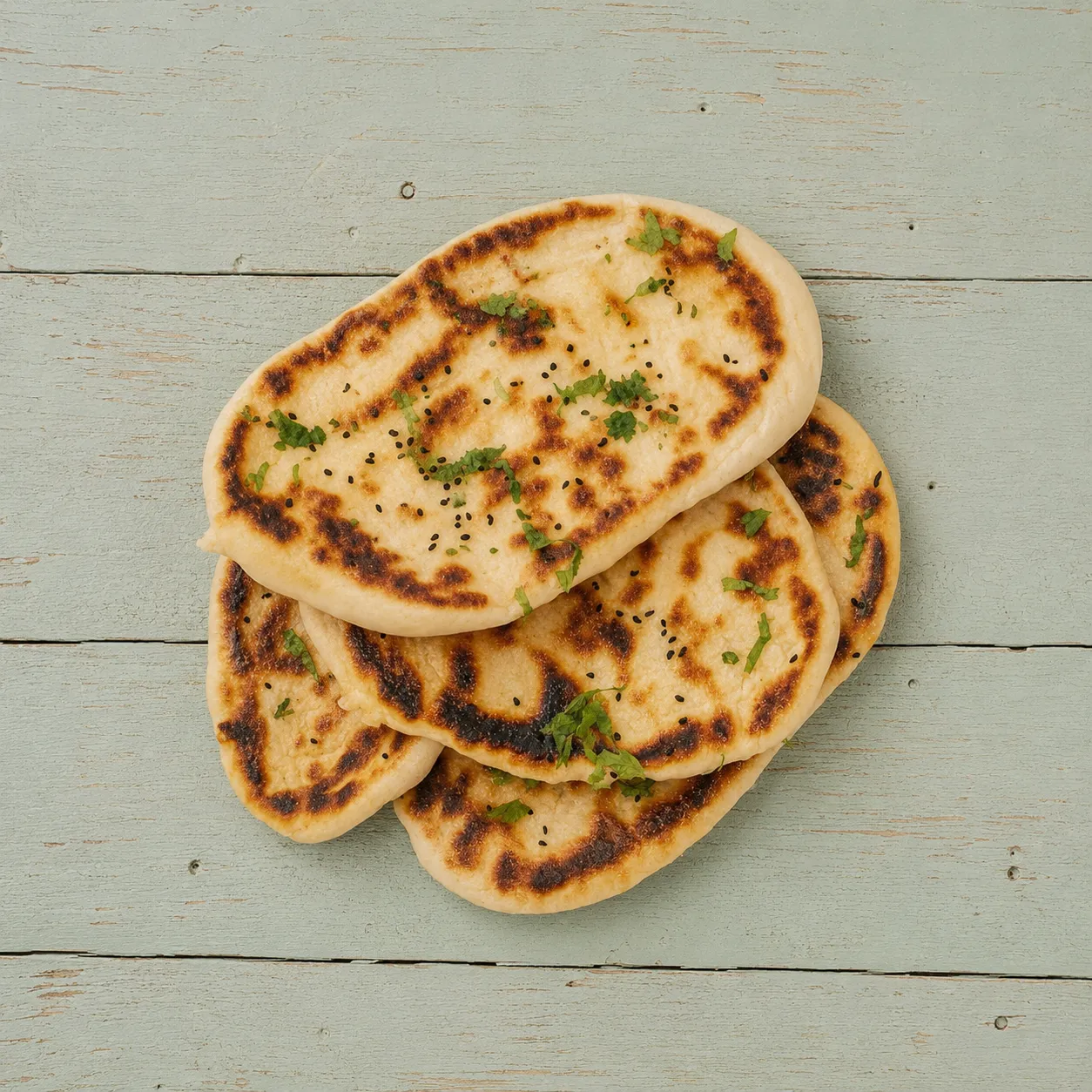 Naan mit Knoblauch-Kräuterbutter