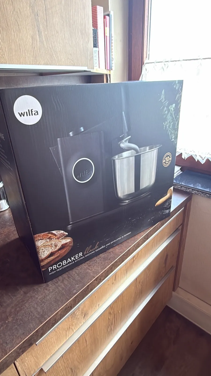 Meine Wilfa Probaker, noch unausgepackt in der Küche.